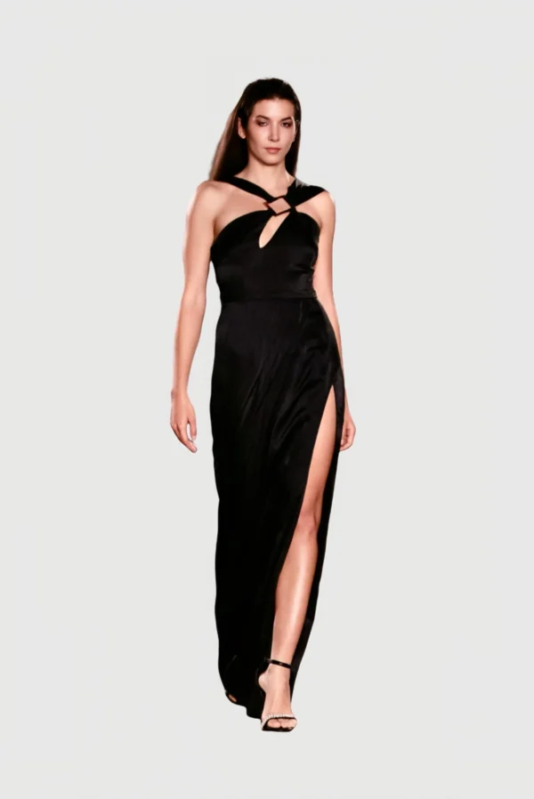 Multi Strap Pleated Gown - Image 4